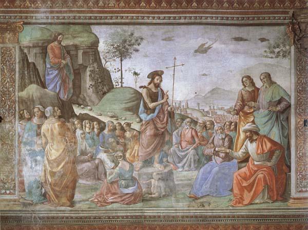 Domenicho Ghirlandaio Predigt Johannes des Taufers Spain oil painting art